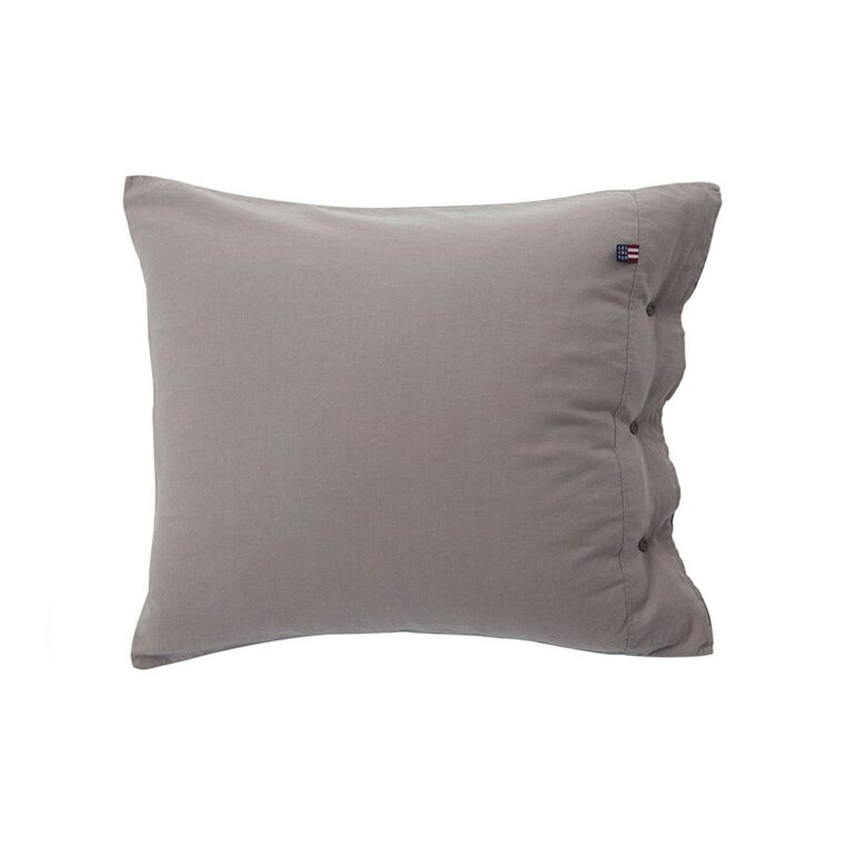 Lexington Home Washed Cotton Linen Pillowcase 50x60 Gray-1