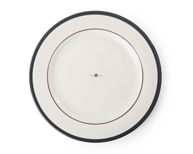 Lexington Home Dinner Plate Gray/White-1