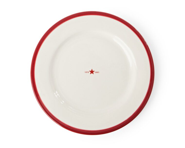 Lexington Home Dessert Plate Red/White-1