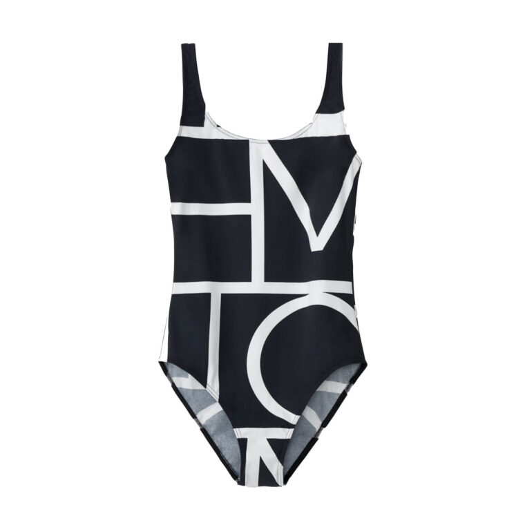 Printed Swimsuit Negative Monogram-1