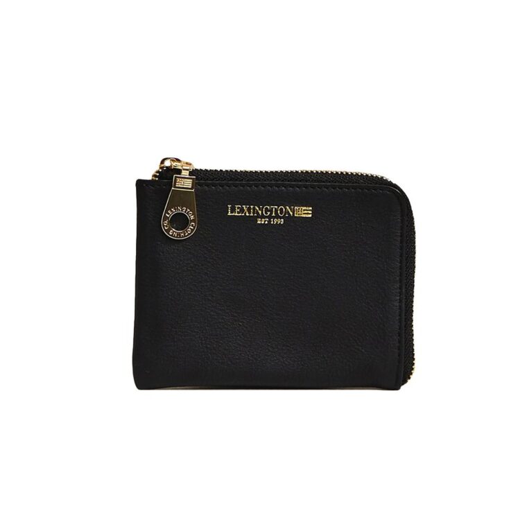 Lexington Meadow Premium Leather Zip Wallet Black-1
