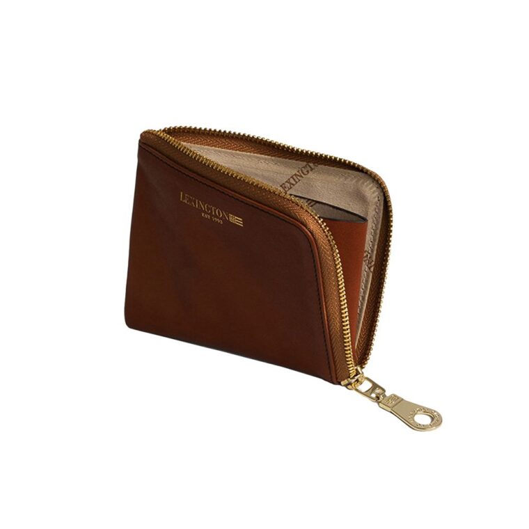 Lexington Meadow Premium Leather Zip Wallet Brown-2
