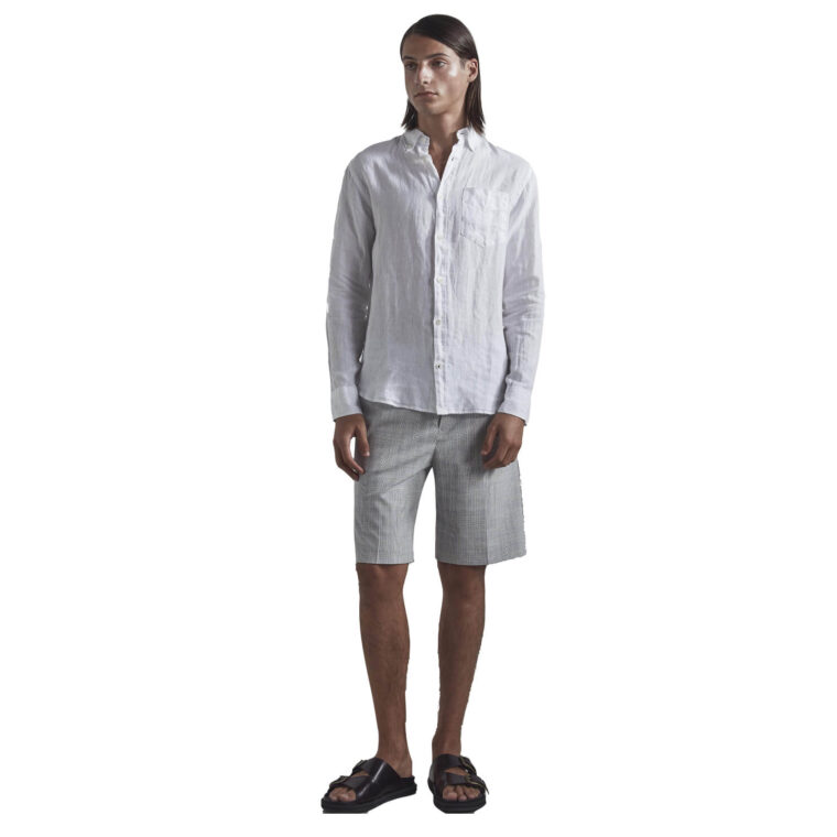 Levon Linen Shirt White-2