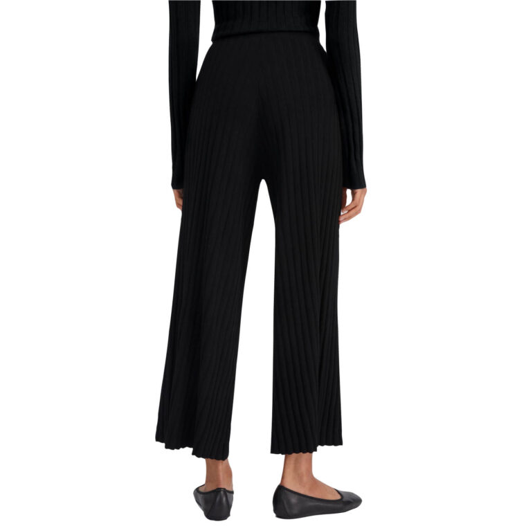 Celeste Knitted Trousers Black-3