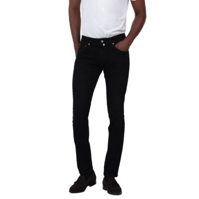 Morris Steve Satin Jeans Zip Black-1