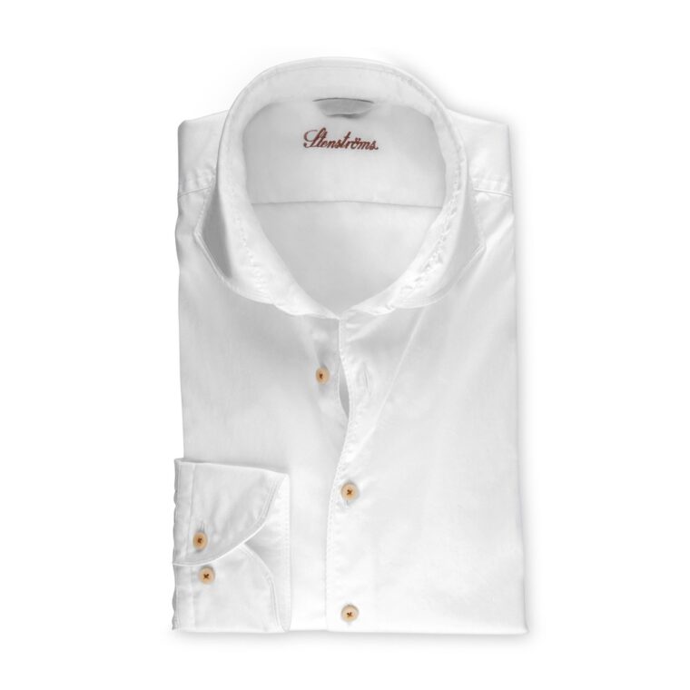 Stenströms-Casual-Slimline-Shirt-White-1