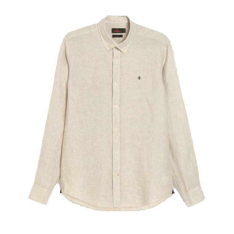 Douglas Linen Shirt Khaki-1