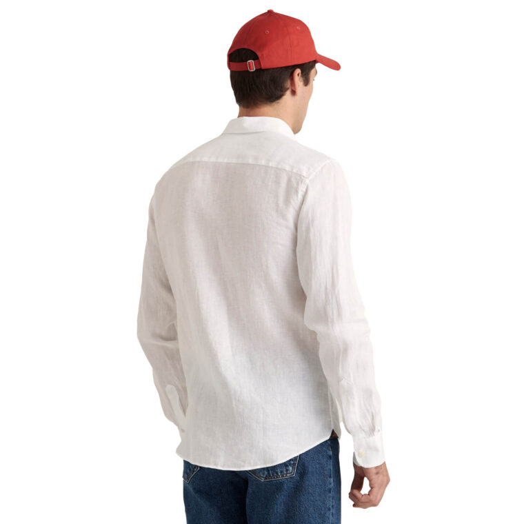 Douglas Linen Shirt White-2