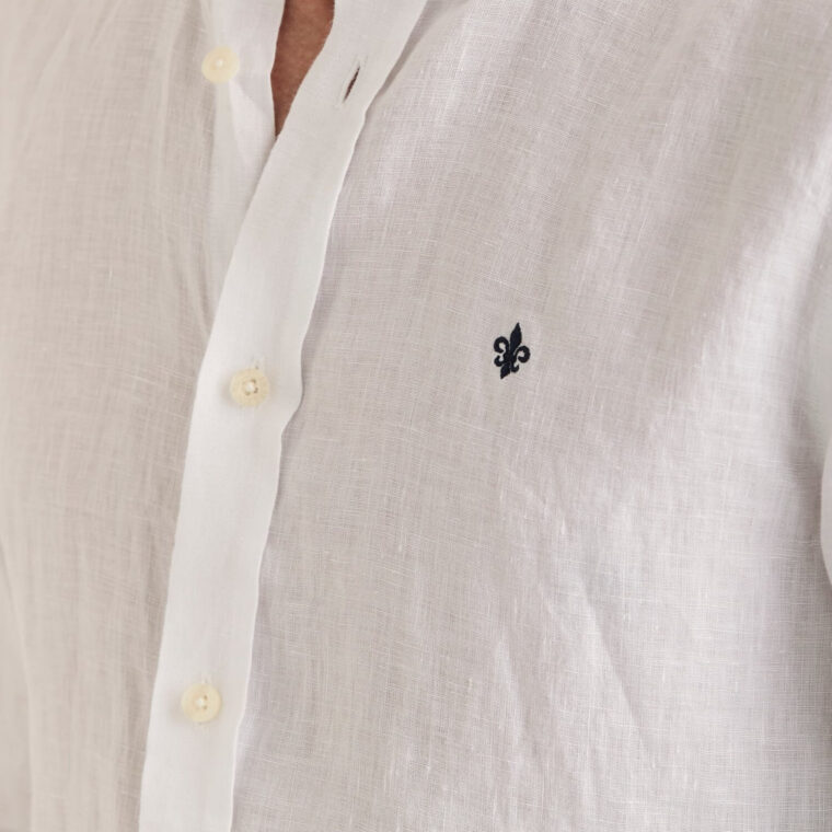 Douglas Linen Shirt White-4