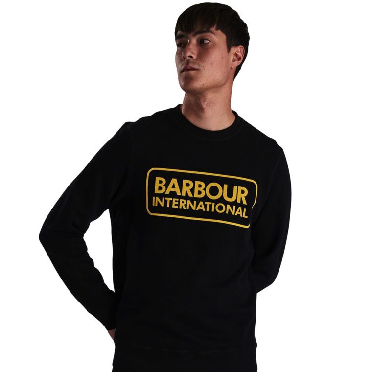 Barbour Logo Sweatshirt Black-2