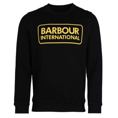 Barbour Logo Sweatshirt Black-1