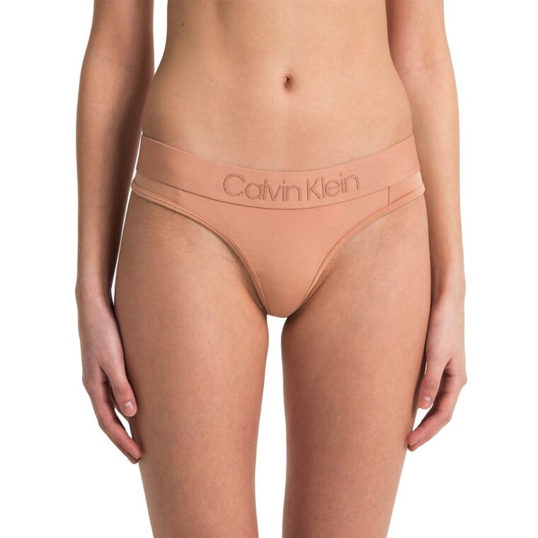 Calvin Klein Underwear Thong- Tonal Logo Black-3