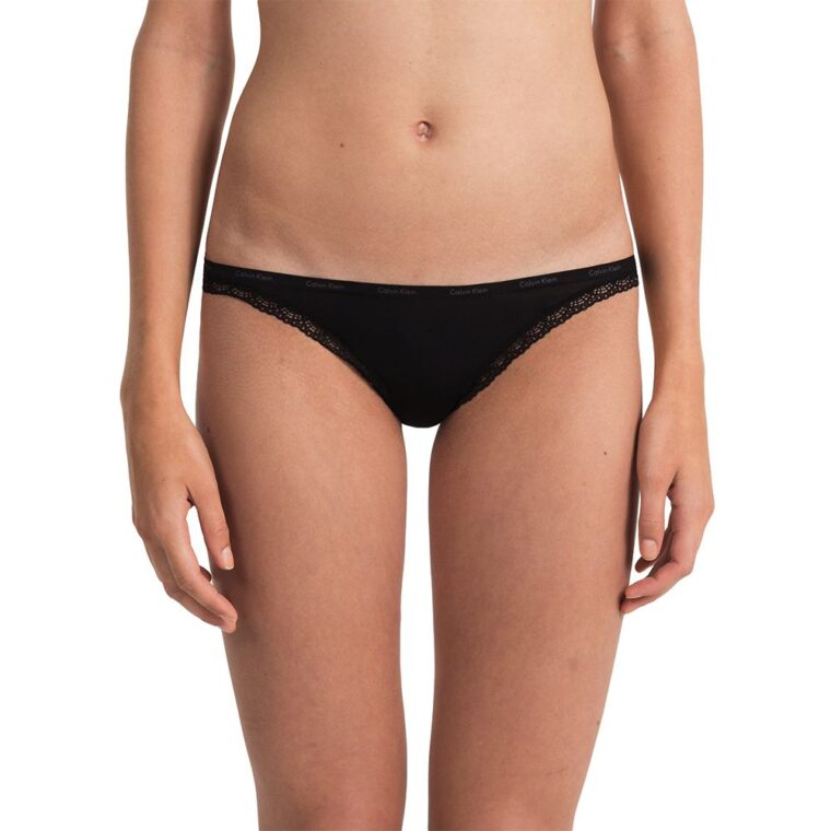 Calvin Klein Underwear Thong- Bottoms Up Black-1
