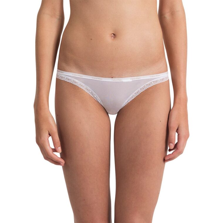 Calvin Klein Underwear Thong- Bottoms Up White-1