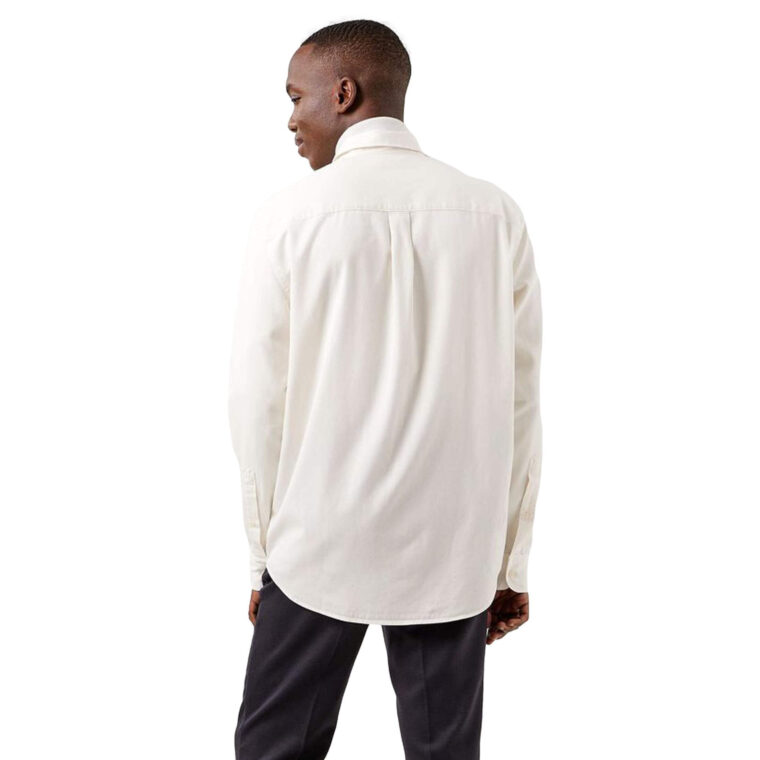 Cotton Tencel Shirt White-3