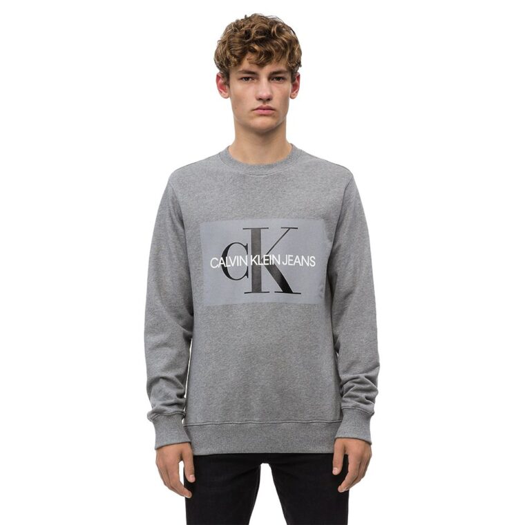 Calvin Klein Jeans Logo Sweatshirt Grey-1