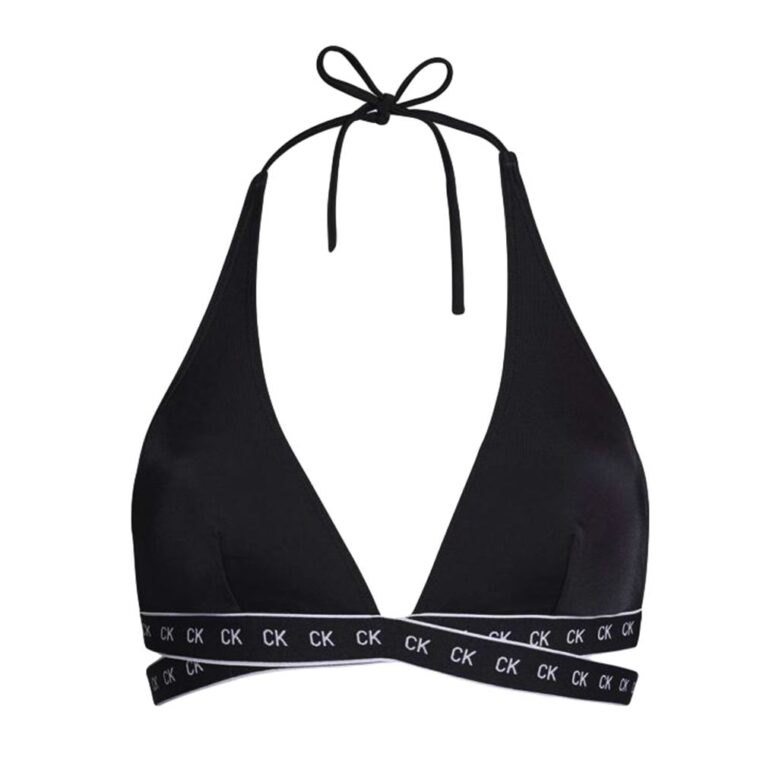 Calvin Klein Underwear High Apex Triangle Bikini Top Black-1