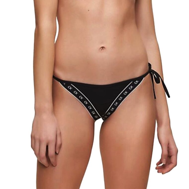 Calvin Klein Underwear Tie Side Bikini Bottom Black-2