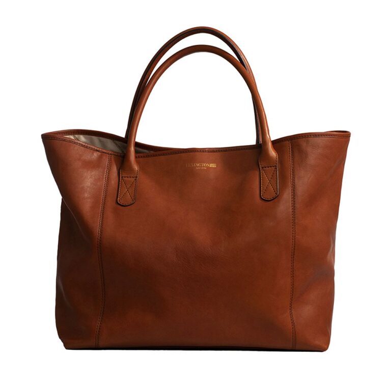 Lexington Willow Premium Leather Tote Bag Black-5