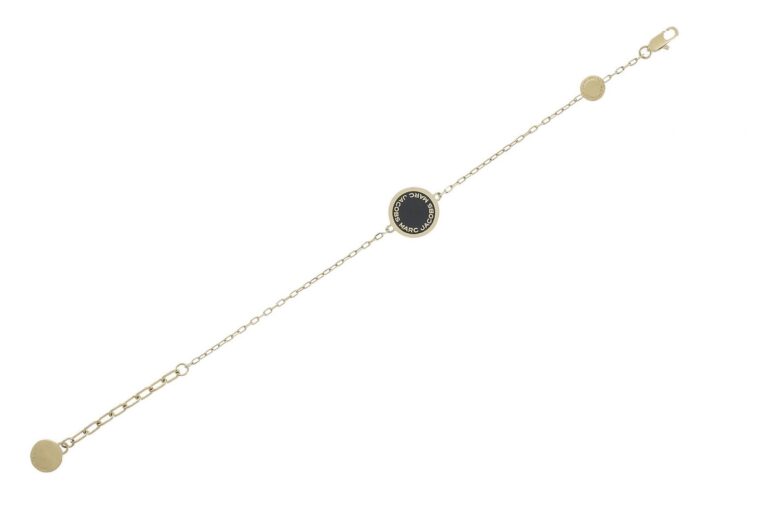 Marc Jacobs Logo Disc Bracelet Black-1