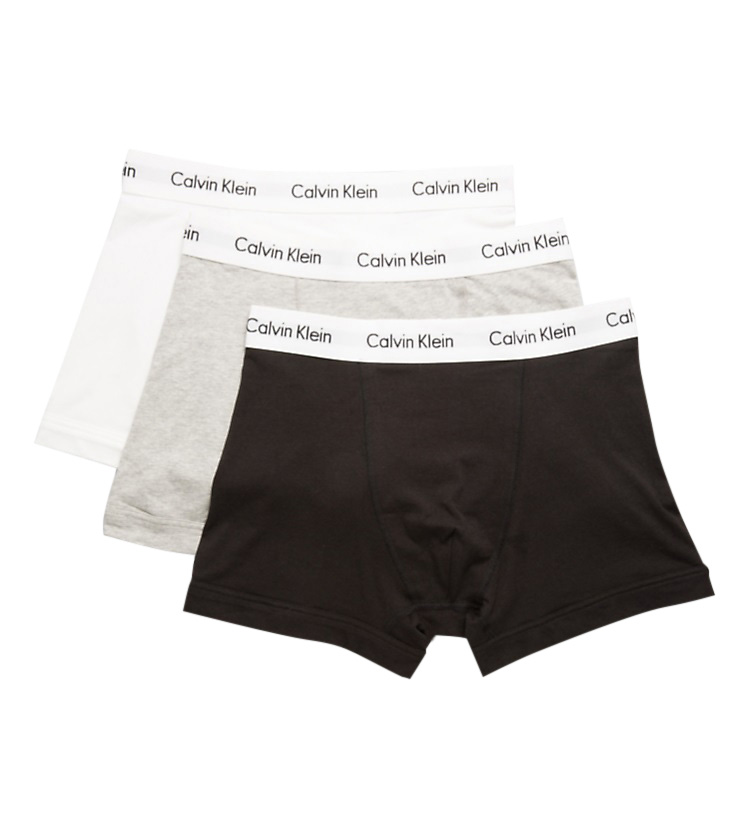 Calvin Klein Underwear 3-Pack Low Rise Trunk Grey-1