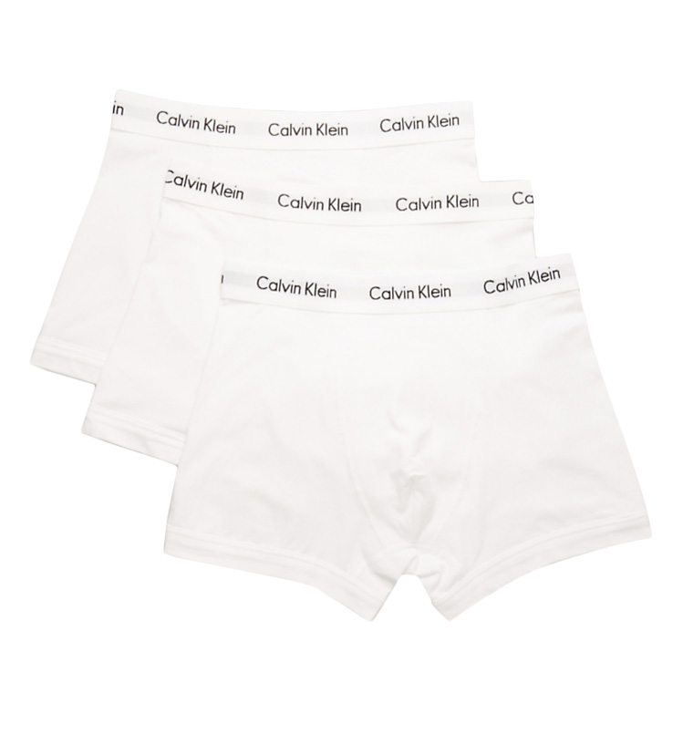 Calvin Klein Underwear 3-Pack Low Rise Trunk White-1