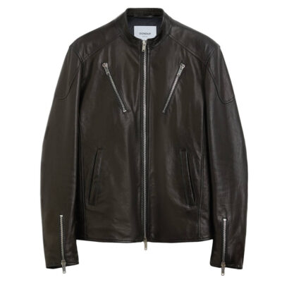Nappa Leather Biker Jacket Black-1