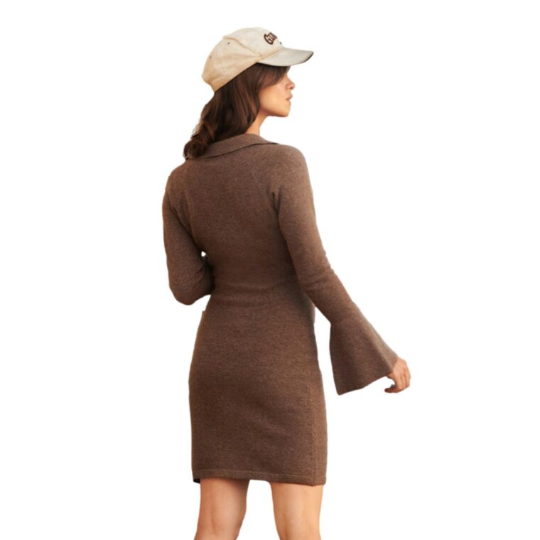 Day To Night Dress Brown-3