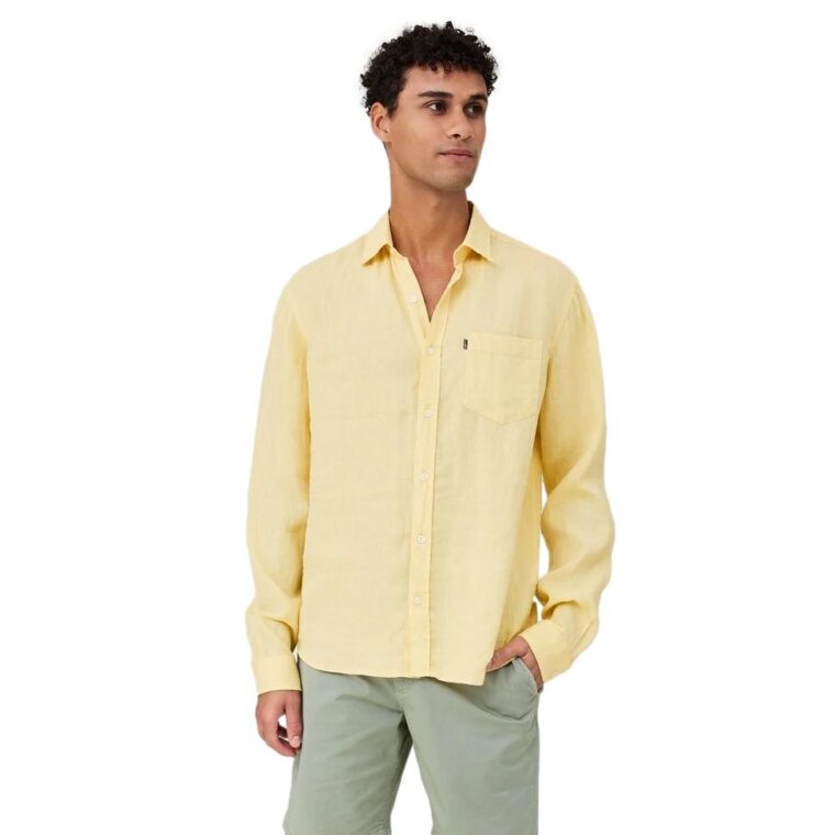 Ryan Linen Shirt Yellow-2