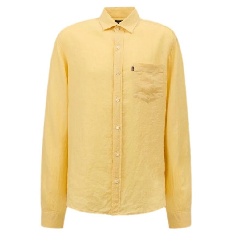 Ryan Linen Shirt Yellow-1