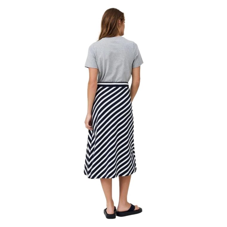Brielle Jersey Skirt Blue/White Stripe-3