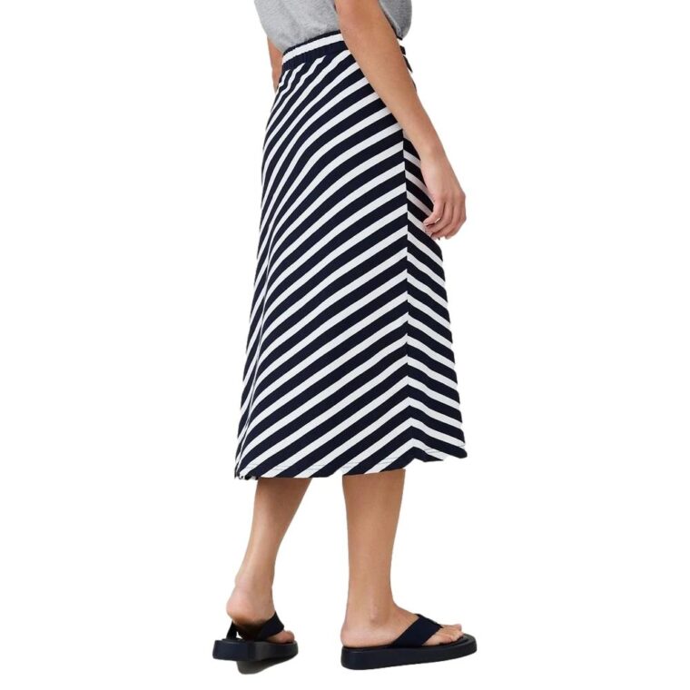 Brielle Jersey Skirt Blue/White Stripe-4