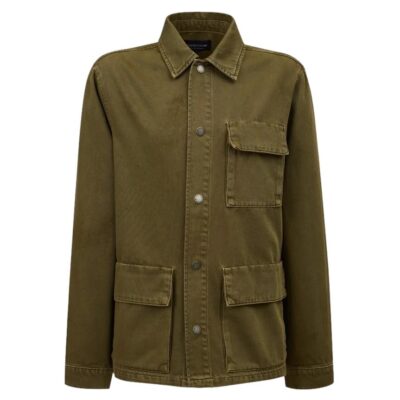 Dale Cotton Overshirt Green-1