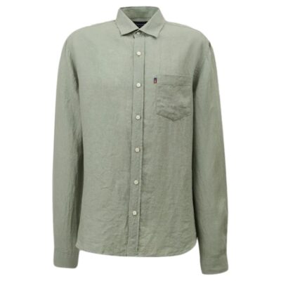 Ryan Linen Shirt Green-1