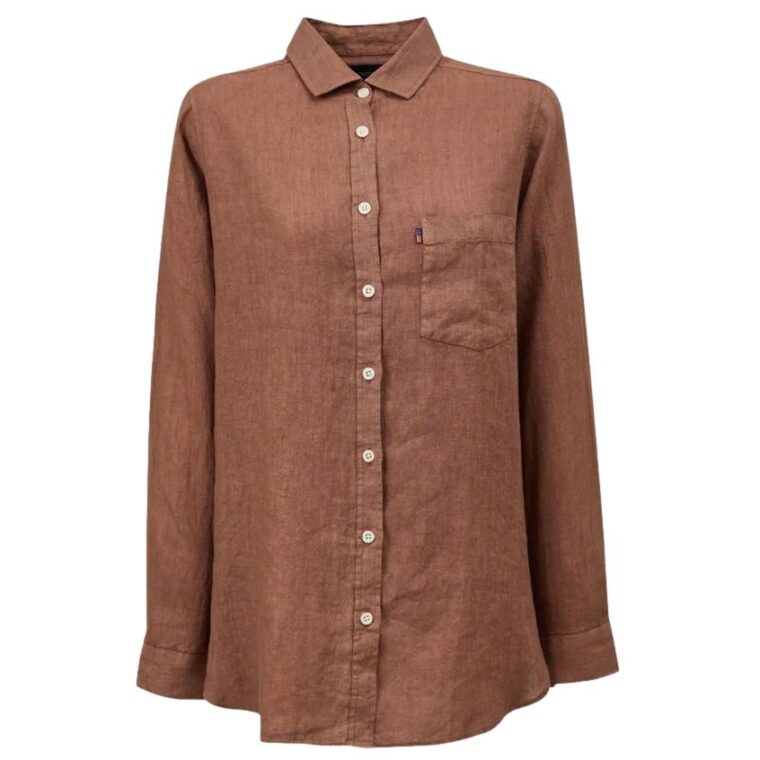Isa Linen Shirt Light Brown-1