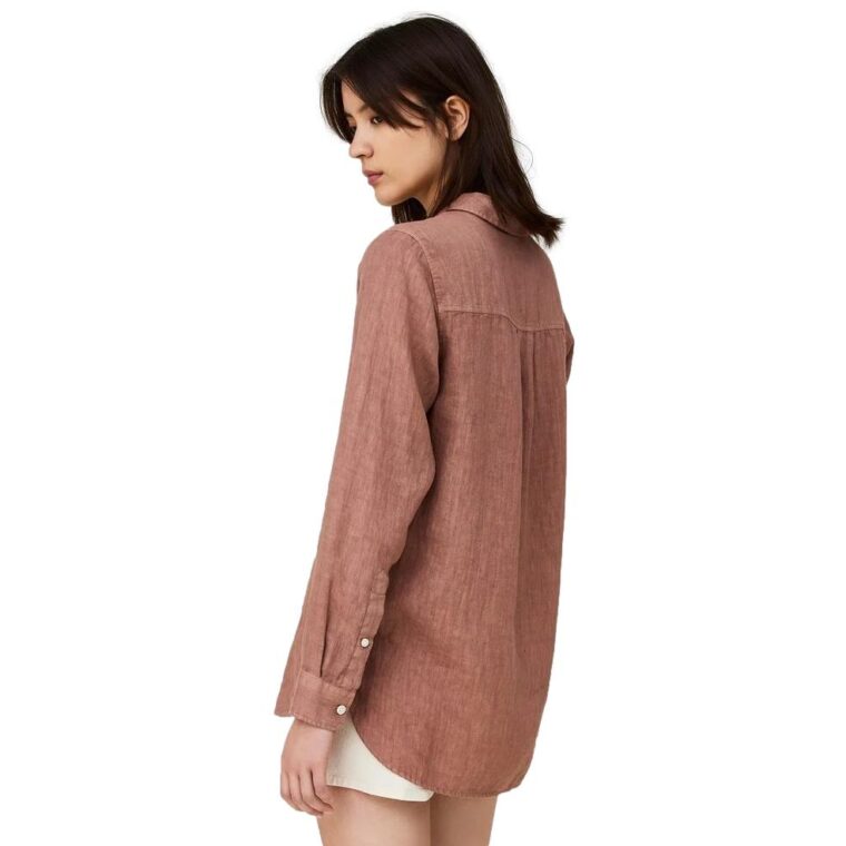 Isa Linen Shirt Light Brown-4