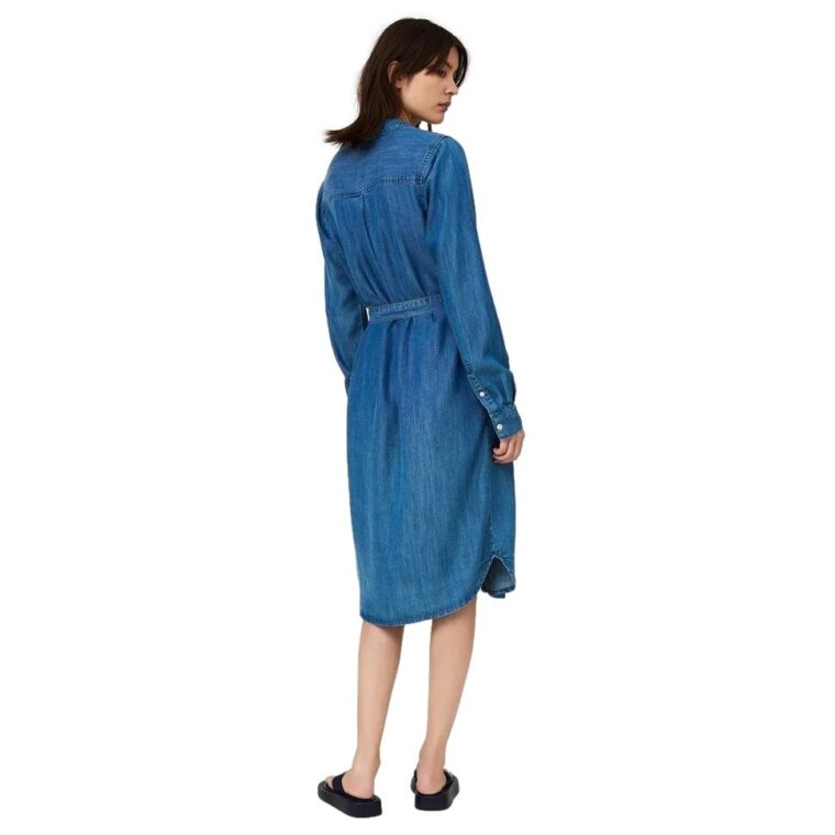 Isa Lyocell Dress Medium Blue-3