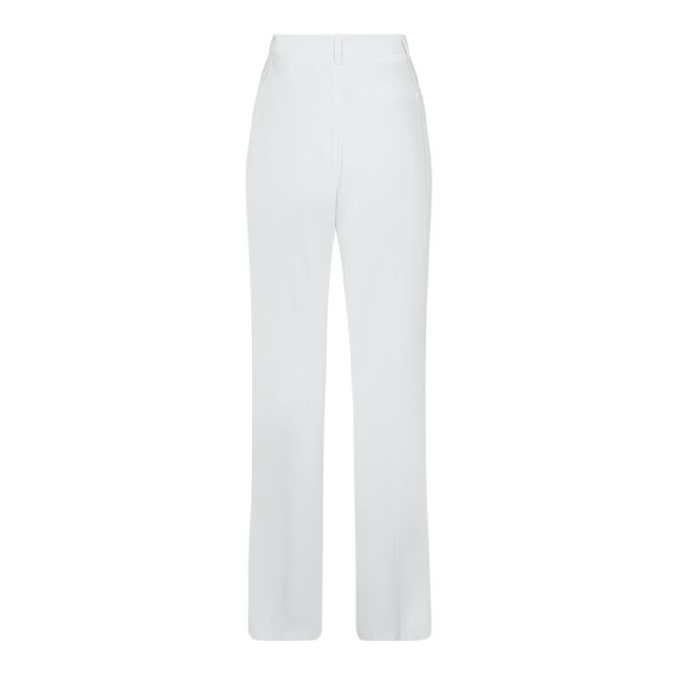 Alice Solid Pants White-2