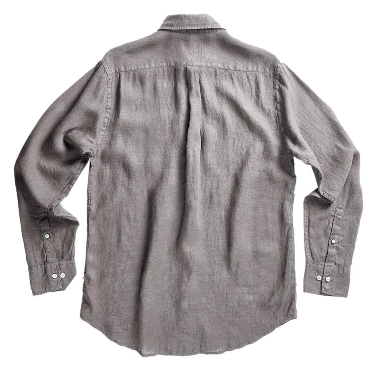 Levon Linen Shirt Grey-2