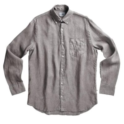 Levon Linen Shirt Grey-1