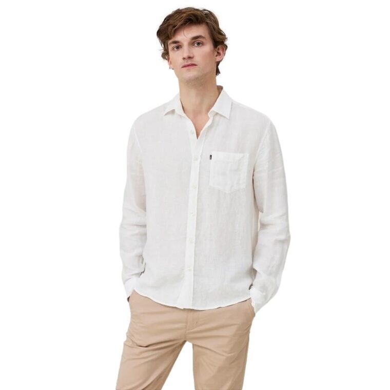 Ryan Linen Shirt White-2