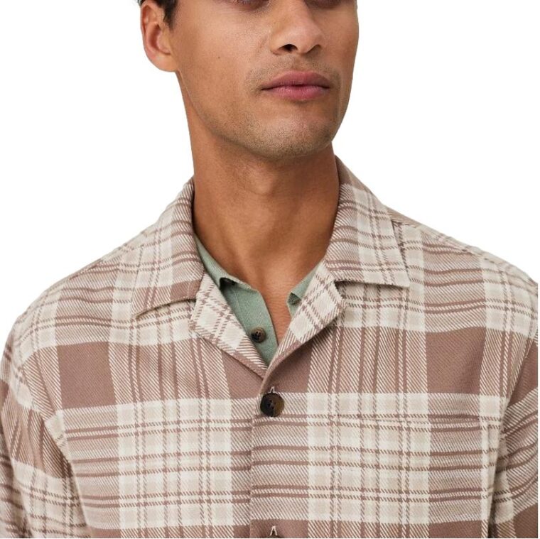Cole Checked Overshirt Beige Multi Check-2