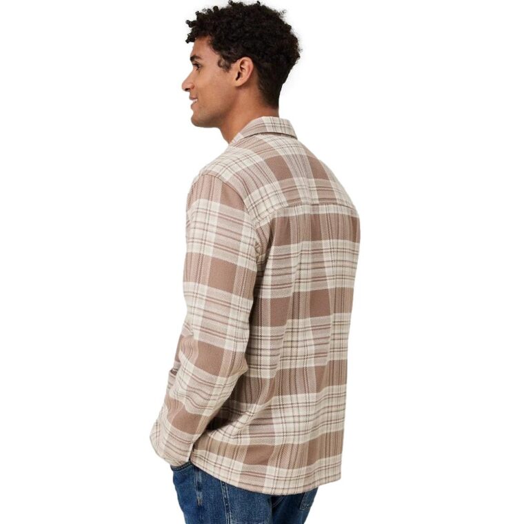 Cole Checked Overshirt Beige Multi Check-4