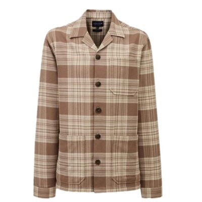 Cole Checked Overshirt Beige Multi Check-1