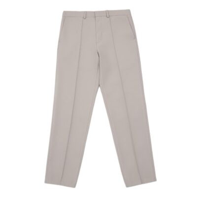 Straight Wool Trouse Pale Beige-1