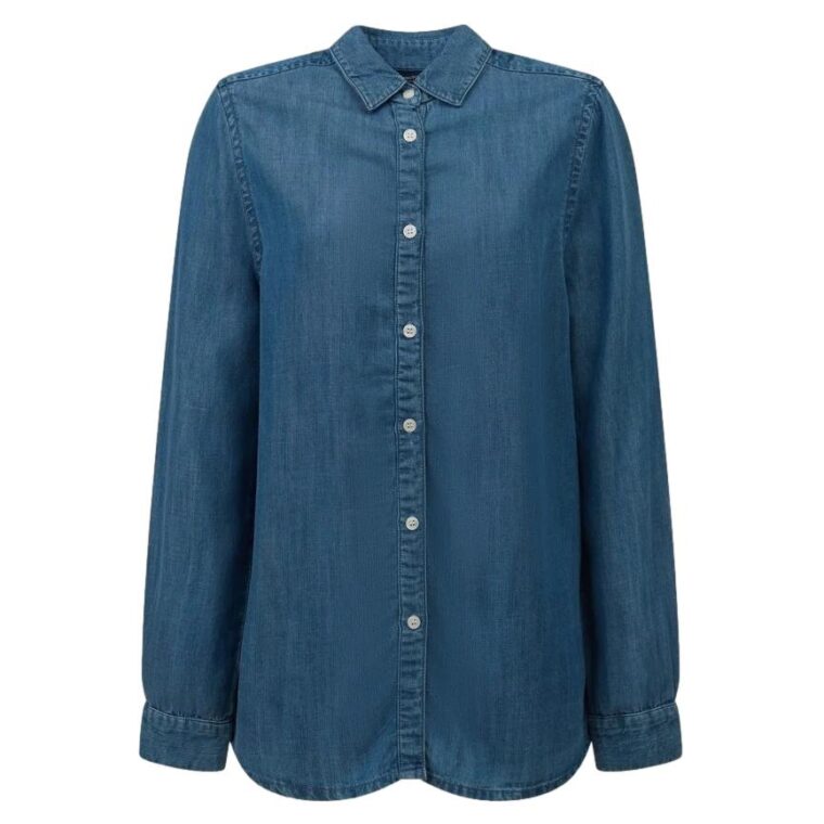 Sanna Lyocell Shirt Medium Blue-1
