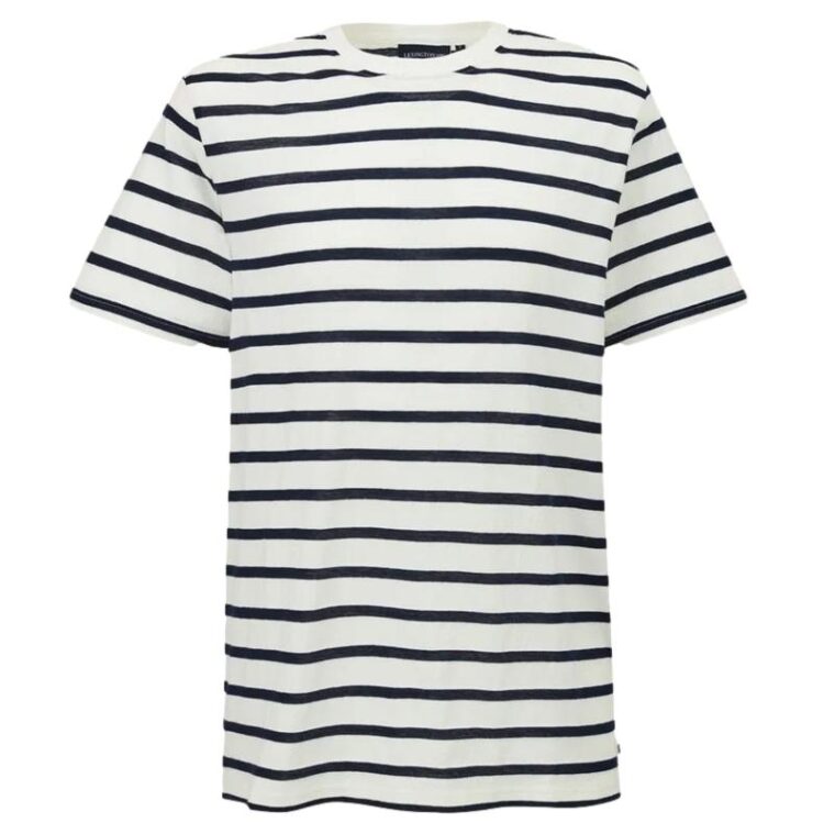 Ricky Stripe Tee White/Blue stripe-1