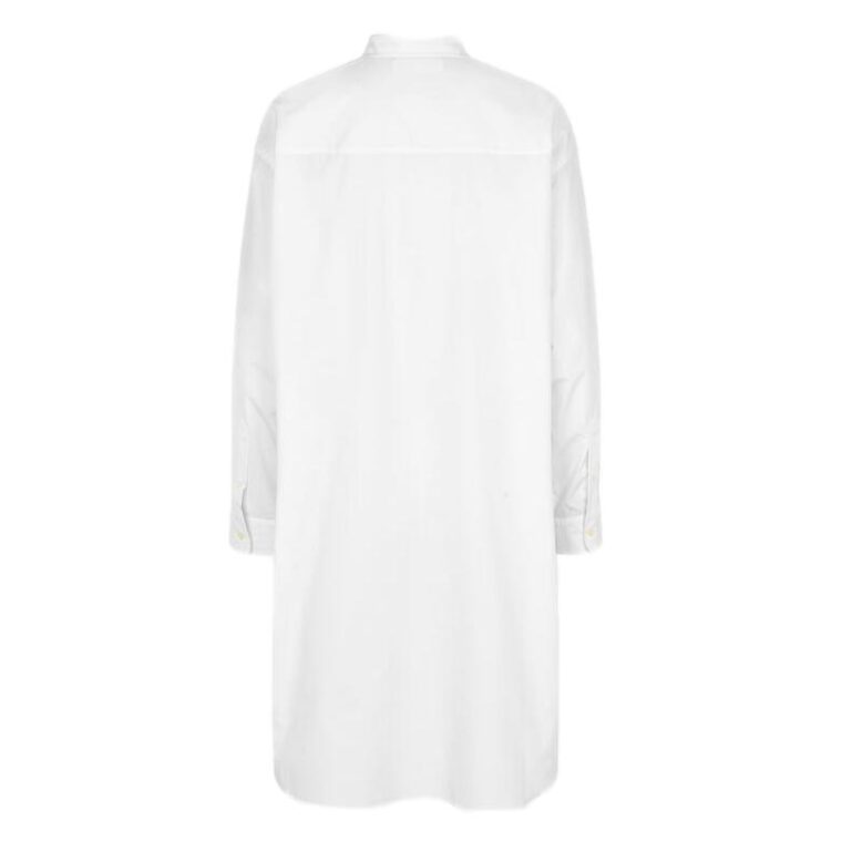 Luana Shirt Dress White-2