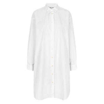Luana Shirt Dress White-1