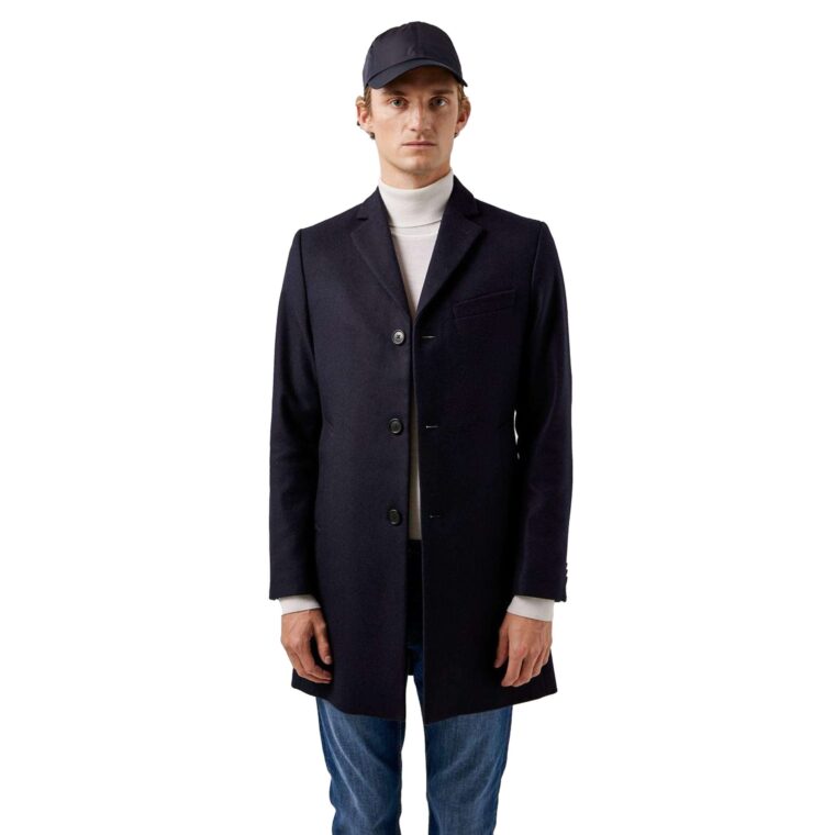 Wolger Compact Coat Navy-2